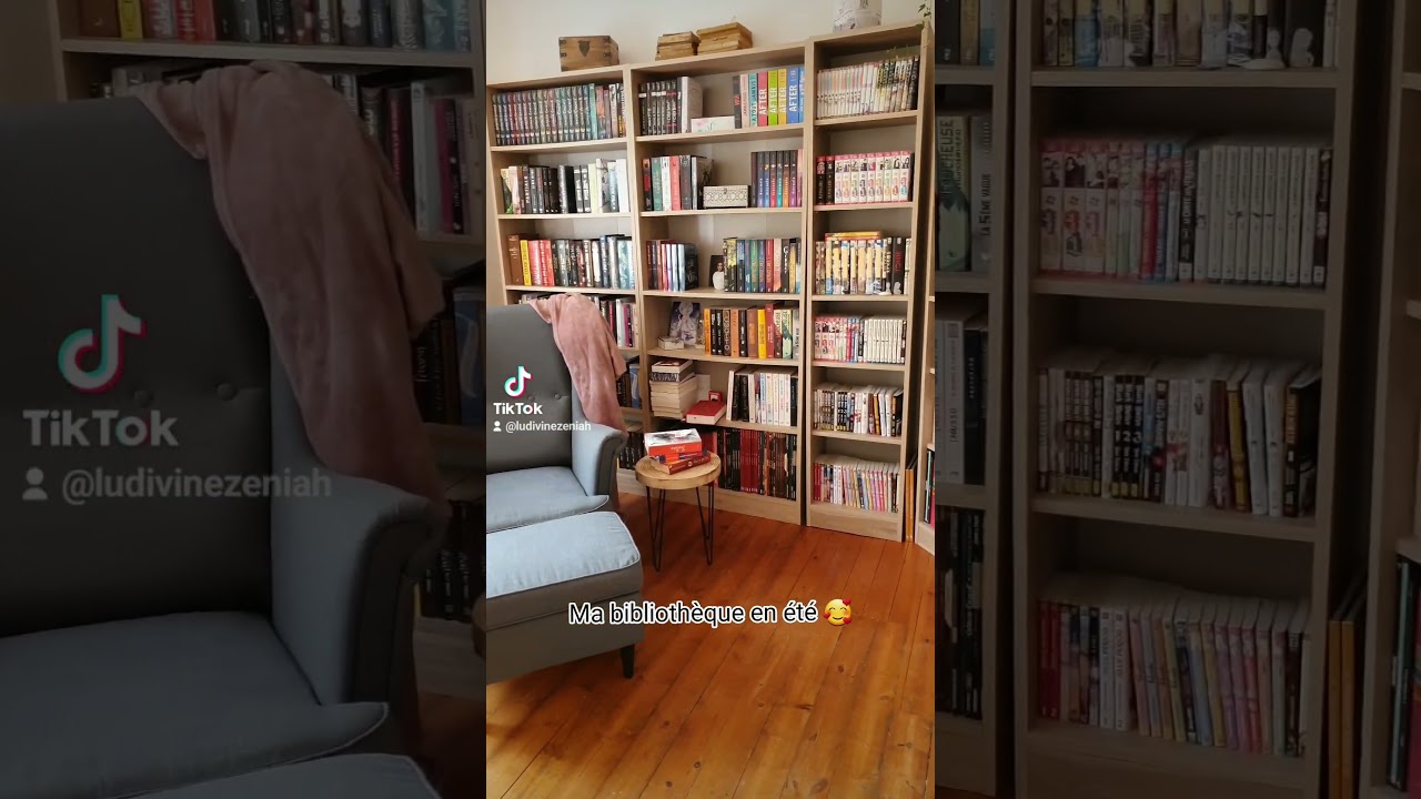 Ma bibliothèque l'été, j'adore 🥰❤️