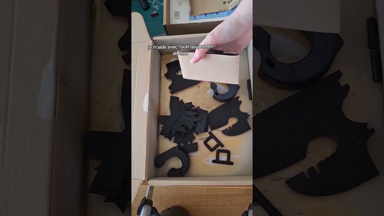 Les accessoires en 3D de mon cosplay ! modeles achetés a shoko3dprint et imprimés par marimo.hoshi