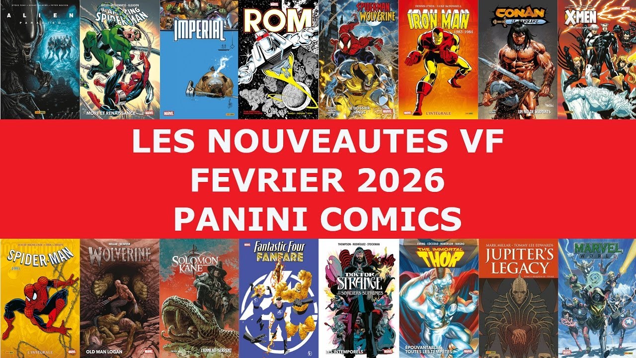 Février 2026 : Les Nouveautés VF à paraître chez Panini Comics