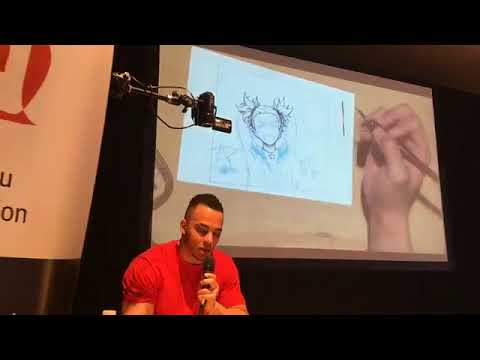 "Sandwich direct" au FIBD2018 #3  : en direct d'un atelier d'encrage manga