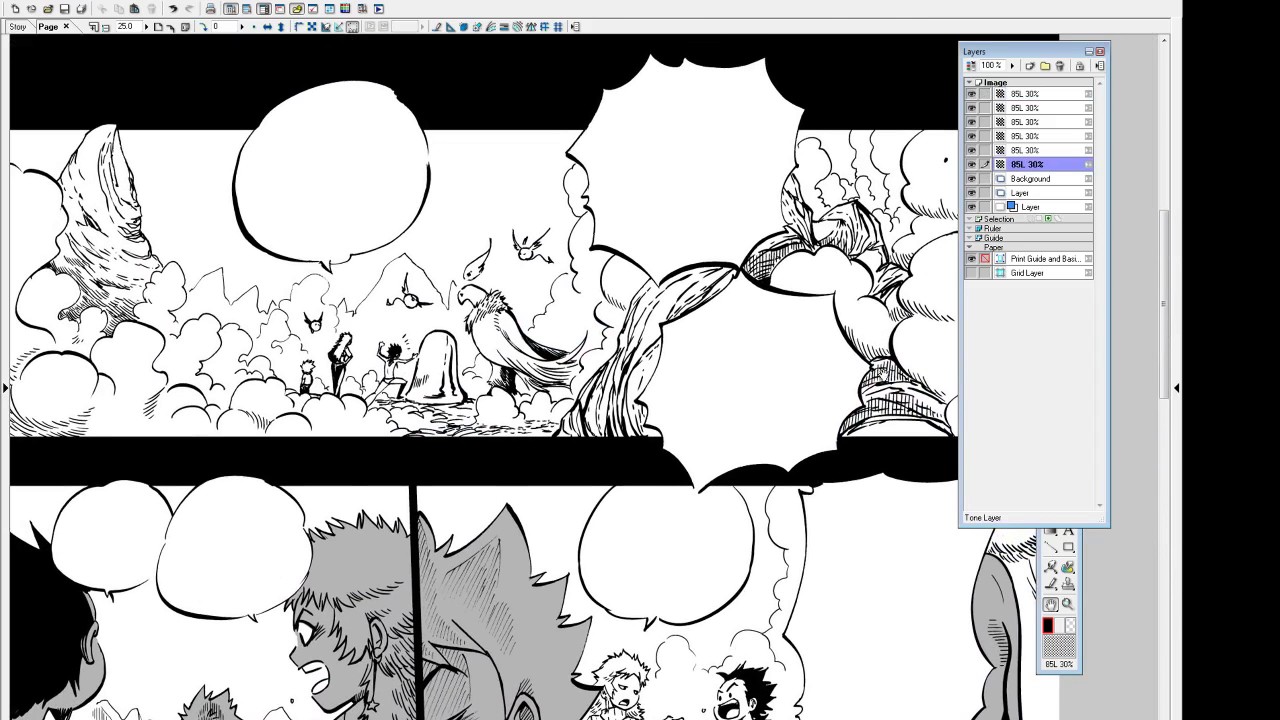 MANGA LIVE - Dreamland #04 Trames sous Manga Studio 4