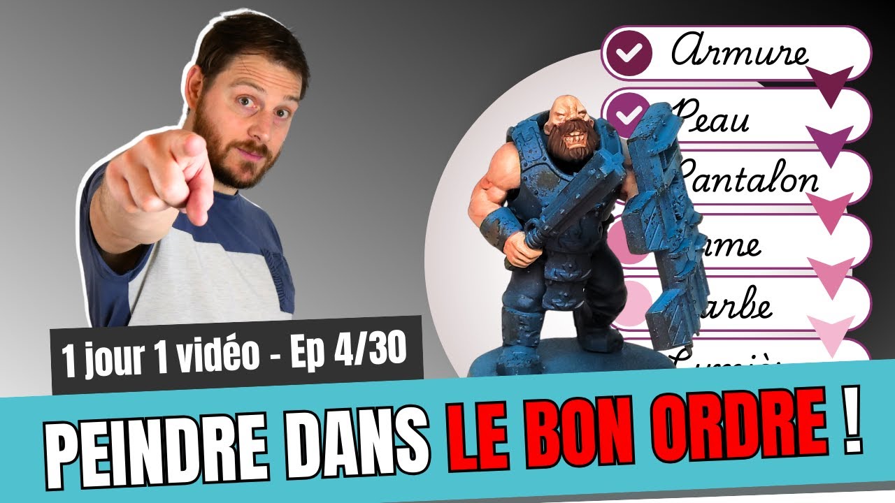Dans quel ordre peindre ses figurines ? - apprendre la peinture sur figurine