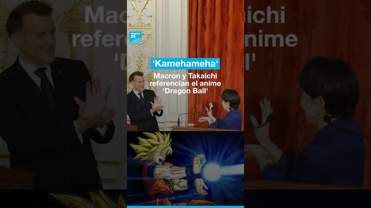 Emmanuel Macron y Sanae Takaichi referencian a 'Dragon Ball' con un 'Kamehameha'