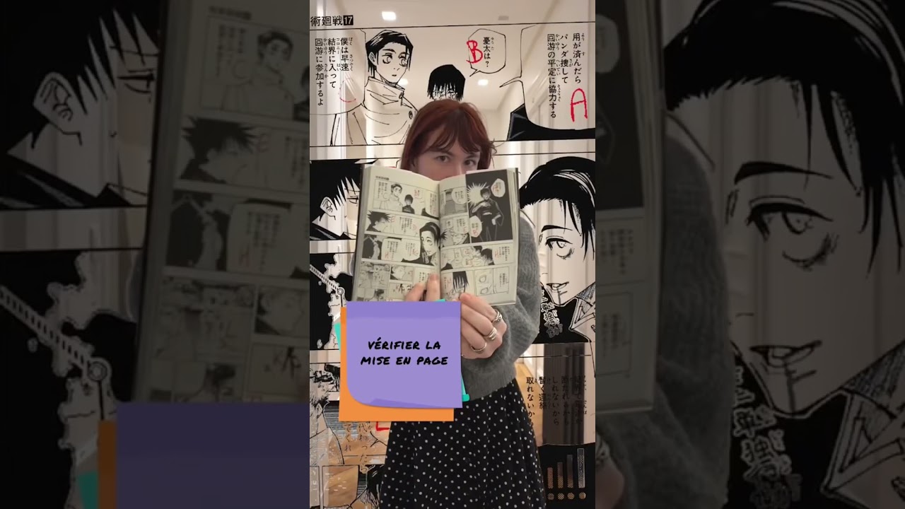 Les principales étapes d’un manga… de la VO à votre bibliothèque ! #manga #anime #JJK