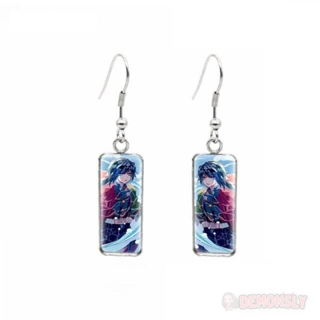 boucles doreilles demon slayer giyu tomioka anime