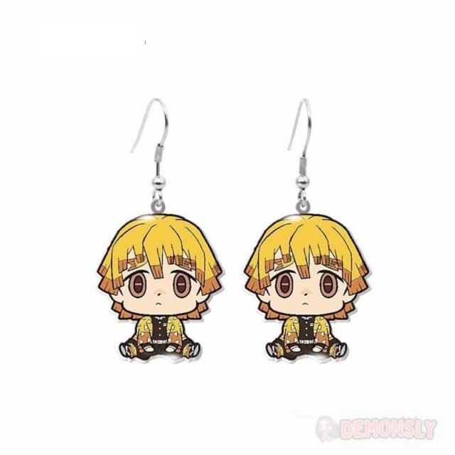 boucles doreilles demon slayer zenitsu agatsuma chibi