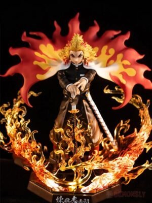 figurine demon slayer kyojuro rengoku flamme 2