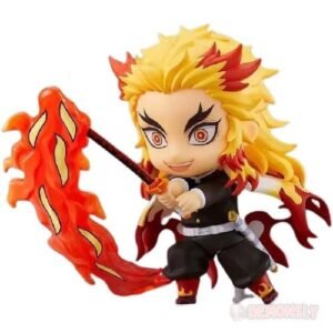 figurine demon slayer kyojuro rengoku katana feu