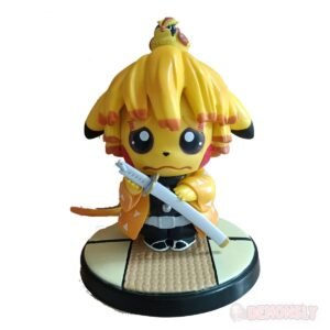 figurine demon slayer pikachu zenitsu triste