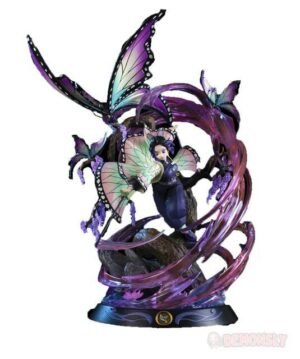 figurine shinobu kocho demon slayer 1 6 pvc statue 36cm violet fonce