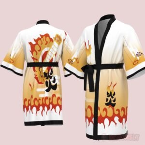 kimono demon slayer long kyojuro rengoku souffle secial