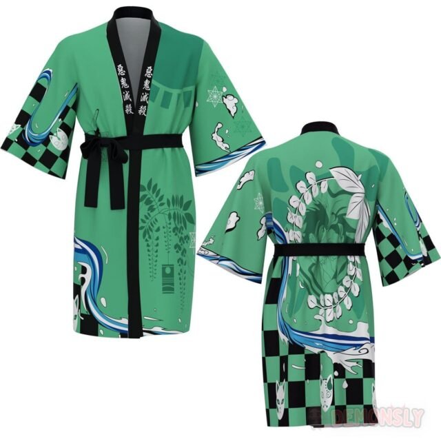 kimono demon slayer long tanjiro souffle de leau