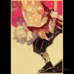 poster demon slayer zenitsu agatsuma