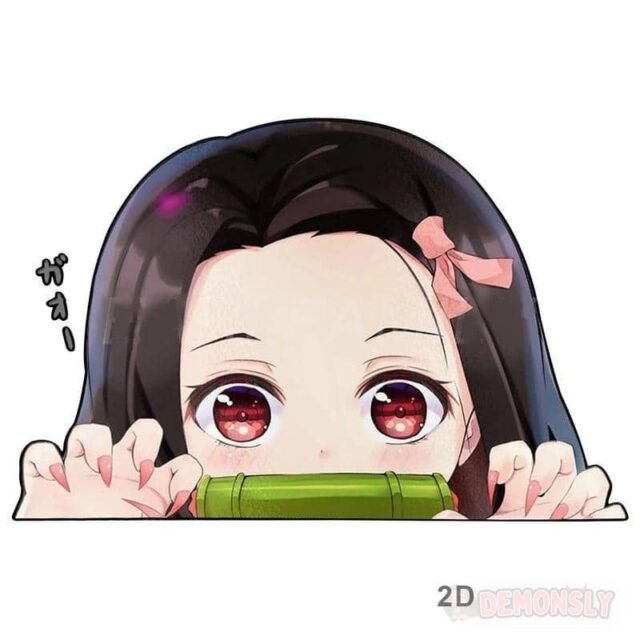 stickers demon slayer nezuko mignon