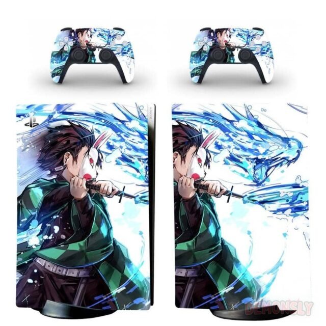 stickers demon slayer ps5 tanjiro souffle de leau