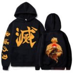 sweat demon slayer noir zenitsu couche de soleil